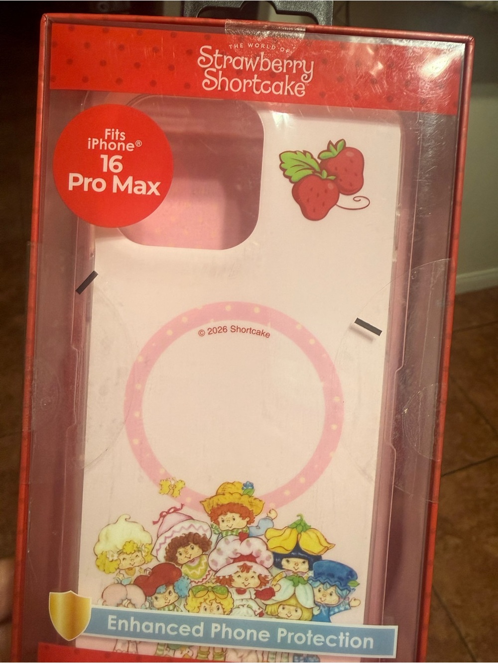 Strawberry Shortcake Pink iPhone 16 Pro Max Case
